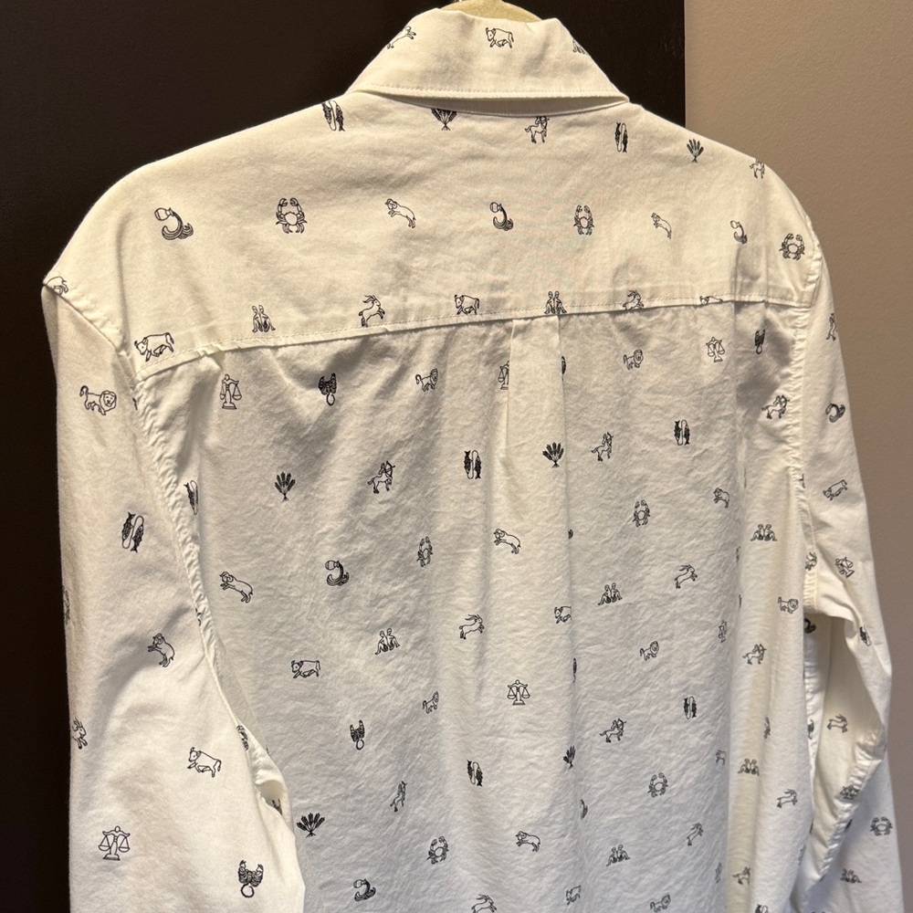 Banana Republic Women's Quinn Boy Fit Button Down Shirt Size L Very Good Con - Picture 6 of 10